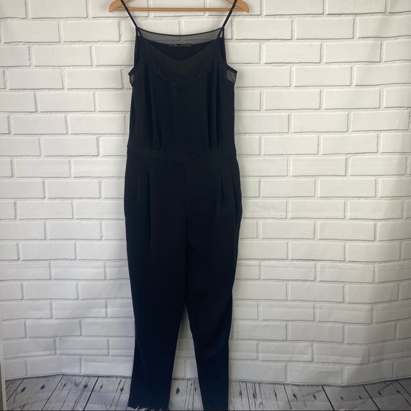 Zara thin strap pants jumpsuit size small - Picture 1 of 6